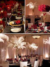 B W With Gold And Red Decor Hollywood Glamour Wedding Old Hollywood Wedding Hollywood Glam Wedding
