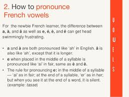 Above there is a transcription of this term and an audio file with correct pronunciation. The Ultimate Guide For French Pronunciation