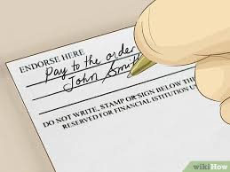 To use that method, known as a blank endorsement, sign your name in the endorsement area. How To Sign Over A Check 12 Steps With Pictures Wikihow