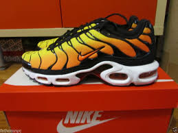 Nike Air Max Plus Tuned Tn Tour Yellow Total Orange Black White 647315 700 8 13 Nike Air Max Plus Air Max Plus Nike Air Max