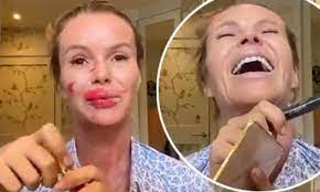Makeup lovers know that the secret to flawless makeup starts with skincare. Amanda Holden Ditches Her Usual Glam As She Shares A Hilarious Makeup Tutorial Video Daily Mail Online