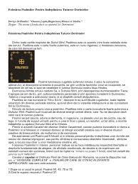Implinirea dorintelor i vrei solutia magica pentru o viata minunata? Folosirea Psalmilor Pentru Indeplinirea Tuturor Dorintelor Docx