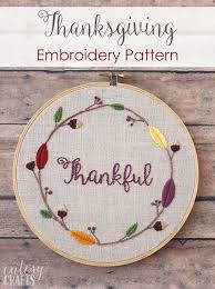 Go cross stitch crazy with our huge selection of free cross stitch patterns! Free Thanksgiving Embroidery Pattern Cutesy Crafts