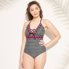 Black And White Swimsuits Women S Women S Lace Up One Piece Swimsuit Kona Sola 20black White Xs Piece Swimsuit Women One Piece Pretty Swimsuits Swimsuits