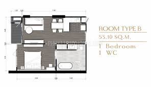 One bedroom apartment floor plans sq m. Kam6222 Spacious One Bedroom Apartment In Kamala Phuket Buy House