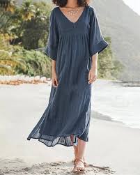 Plus Size Solid V Neck Women Dresses Shift Daytime Dresses Modvivi Linen Maxi Dress Solid Maxi Dress Vintage Summer Dresses