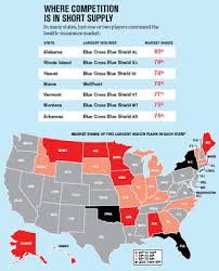 Map Of Competition In Us Health Care Industry Marketplace Health Insurance Infographic Health Health