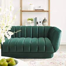 Entertain Green Sofa Eei 3351 Grn Modway Furniture Fabric Sofas Fabric Sofa Furniture Fabric Modway Furniture