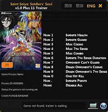 We add only actual and working . Saint Seiya Soldiers Soul Trainer 11 1 0 Fling Gamesread Com