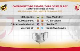 قرر الاتحاد الإسباني لكرة القدم، رسميا إقصاء فريق ريال مدريد من مسابقة كأس ملك إسبانيا، بعد الخطأ الإداري الذي وقع فيه الفريق الملكي، بإشراك لاعب موقوف في لقائه ضد. Ù‚Ø±Ø¹Ø© Ø±Ø¨Ø¹ Ù†Ù‡Ø§Ø¦ÙŠ ÙƒØ£Ø³ Ù…Ù„Ùƒ Ø¥Ø³Ø¨Ø§Ù†ÙŠØ§ Ù…Ù‡Ù…Ø© Ø³Ù‡Ù„Ø© Ù„Ù„Ù…Ù„ÙƒÙŠ