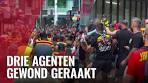 Zo verliepen rellen tussen Poolse voetbalfans en politie op de ... - YouTube