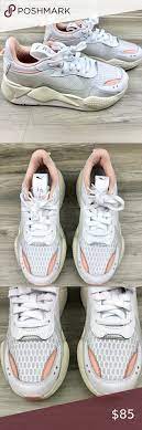 Puma Rsx Tech Peach White Running System Sneakers Dad Shoes Sneakers White Shoes Sneakers