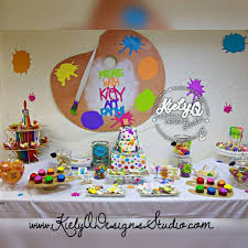 Arts Crafts Birthday Party Ideas Photo 7 Of 26 Painting Birthday Party Birthday Party Crafts Art Birthday Party