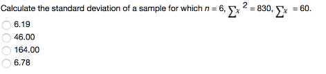 Σ = abs(norm.inv(3.4/1,000,000,0,1))+1.5 = 6. Calculate The Standard Deviation Of A Sample For Chegg Com