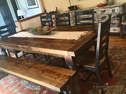 3 Thick Top Reclaimed Spruce Barn Wood Table With 5 Turned Legs Has Matching T Farmhouse Kitchen Table Diy Small Farmhouse Table Farmhouse Kitchen Tables