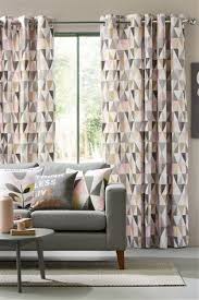 Black And White Geometric Curtains Uk Buy Blush Tri Geo Print Eyelet Curtains From The Next Uk Online Shop Pink Bedroom Decor Pink And Grey Curtains Pink Bedroom Design