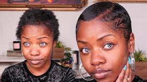 Have your hair well hydrated and moisturized as you begin this process to save imagine styling, curling, and waving your hair at home before a day out to look good! Styling Short Hair Beginner Finger Waves Amateur Af Youtube