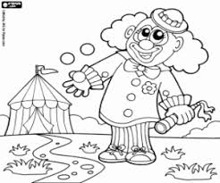 Ausmalbilder Clown Jongleur Zum Ausdrucken