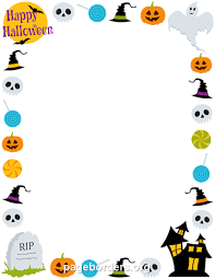 Happy Halloween Border Clip Art Page Border And Vector Graphics Halloween Borders Halloween Frames Clip Art Borders