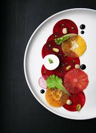 Beet Carpaccio Salad Beetroot Carpaccio Food Plating Food