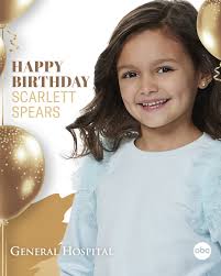 Wishing General Hospital Actress Scarlett a Happy Birthday