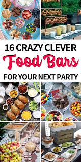 These graduation food bar ideas are sure to wow your party guests. 15 Fabulous Food Bar Ideas For Any Event Smart Party Ideas Party Food Bars Bars Recipes Food