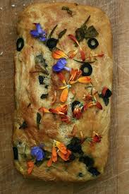 Floral Foccacia Flower Food Focaccia Bread Art