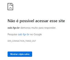 O exame da ordem dos advogados do brasil aplicado pela fundação getulio vargas (fgv oab 2021) é realizado de forma anual (três vezes ao ano). Site Da Fgv Cai E Candidatos Nao Conseguem Se Inscrever No Exame De Ordem Blog Exame De Ordem Mauricio Gieseler