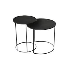 Prepare for large parties or family gatherings with an adjustable height table that can be set to various heights to accommodate different people. Compas Tall Side Tray Tables Set Of 2 Luxury Accessories