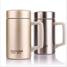 480ml Thermos Mug Double Stainless Steel Thermo Mug Vacuum Flask Cup Thermo Coffee Mugs Tea Cup With Handle Gentleman Office A Coffee Thermos Mugs Thermos Cup