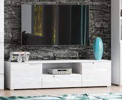 Cellini White Gloss Tv Unit Media Entertainment Furniture S9 White Gloss Tv Unit White Gloss White Tv Stands
