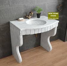 marble pedestal sink vanity bathroom