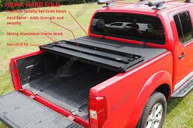 Ford Ranger T6 Hawk Hard Tri Fold Tonneau Cover Light Weight Hard Fold Eagle 4x4