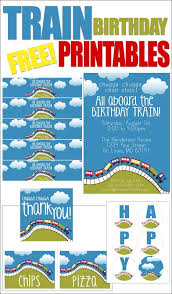 Birthday Boy Free Birthday Nutrition Facts Label Template Train Birthday Party With Free Printables How To Nest For Less Train Birthday Invitations Birthday Party Printables Free Train Birthday