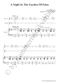 A weekend in the garden of eden. Noten Fur A Night In The Garden Of Eden Klezmer Musik Kammermusikverlag
