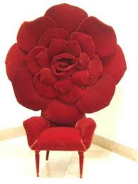 Red Rose Chair Unusual Furniture Cool Chairs Decor