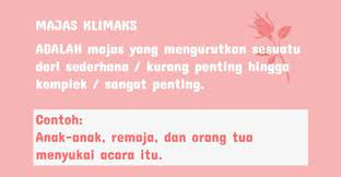 Berikut ini contoh kalimat yang memakai majas klimaks. 75 Contoh Majas Klimaks Dan Antiklimaks Klak Klik Bermutu