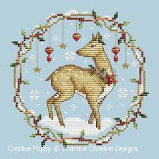 Deer cross stitch patterns free. Shannon Christine Designs Woodlands Deer Cross Stitch Pattern