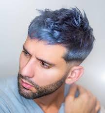 If you are looking for an easy way to get a cool blue hair ideas that youl want to get. Ombre Blue Hair Men Novocom Top