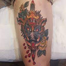 We publish celebrity interviews, album reviews, artist profiles, blogs, videos, tattoo pictures, and more. Fresh Thigh Piece By David Marshall St Brainstorm Tattoo In Fayetteville Ar Imgur