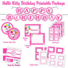 Hello Kitty Birthday Card Printable Free 50 Off Diy Printable Hello Kitty Birthday Party By Photodesignz 5 00 Disenos De Unas Decoracion De Unas Decoracion Fiesta