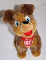 Family Tv Tiny Hero Puppy Dog Soft Toy Brown Blue Eyes Red Collar Plush 11 Soft Toy Dog Plush Dog Dogs And Puppies