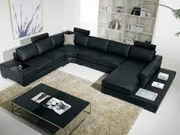 Vig Furniture Leather Sectional Sofa Vgyit352hl Black Leather Sectional Living Room Modern Leather Sectional Sofas Modern Sofa Sectional