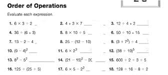 Maybe you would like to learn more about one of these? Homework Order Of Operations Order Of Operations