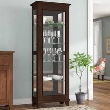 Certain curio cabinets come with wine racks. Darby Home Co Napier Lighted Curio Cabinet Reviews Wayfair Curio Cabinet Furniture Cabinet