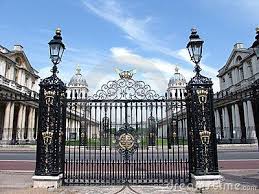 Ornate Wrought Iron Metal Gates At Entrance To Old Royal Naval College In London England Uk Amazing Gates Wrought Iron Gates Gate