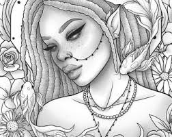 Printable coloring and activity pages are one way to keep the kids happy (or at least occupie. Hair Coloring Page Etsy