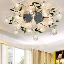 Modern Ceiling Lights Crystal Led Ceiling Light Fixture Flower Lamp Sh Aty Home Decor
