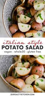 Classic Italian Potato Salad Recipe Italian Potatoes Side Dish Recipes Healthy Recipes