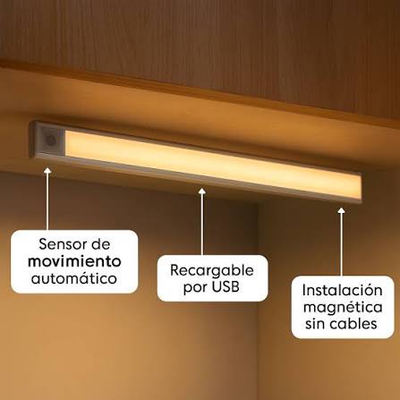 Luz LED Recargable Bajo Mesada con Sensor 60cm